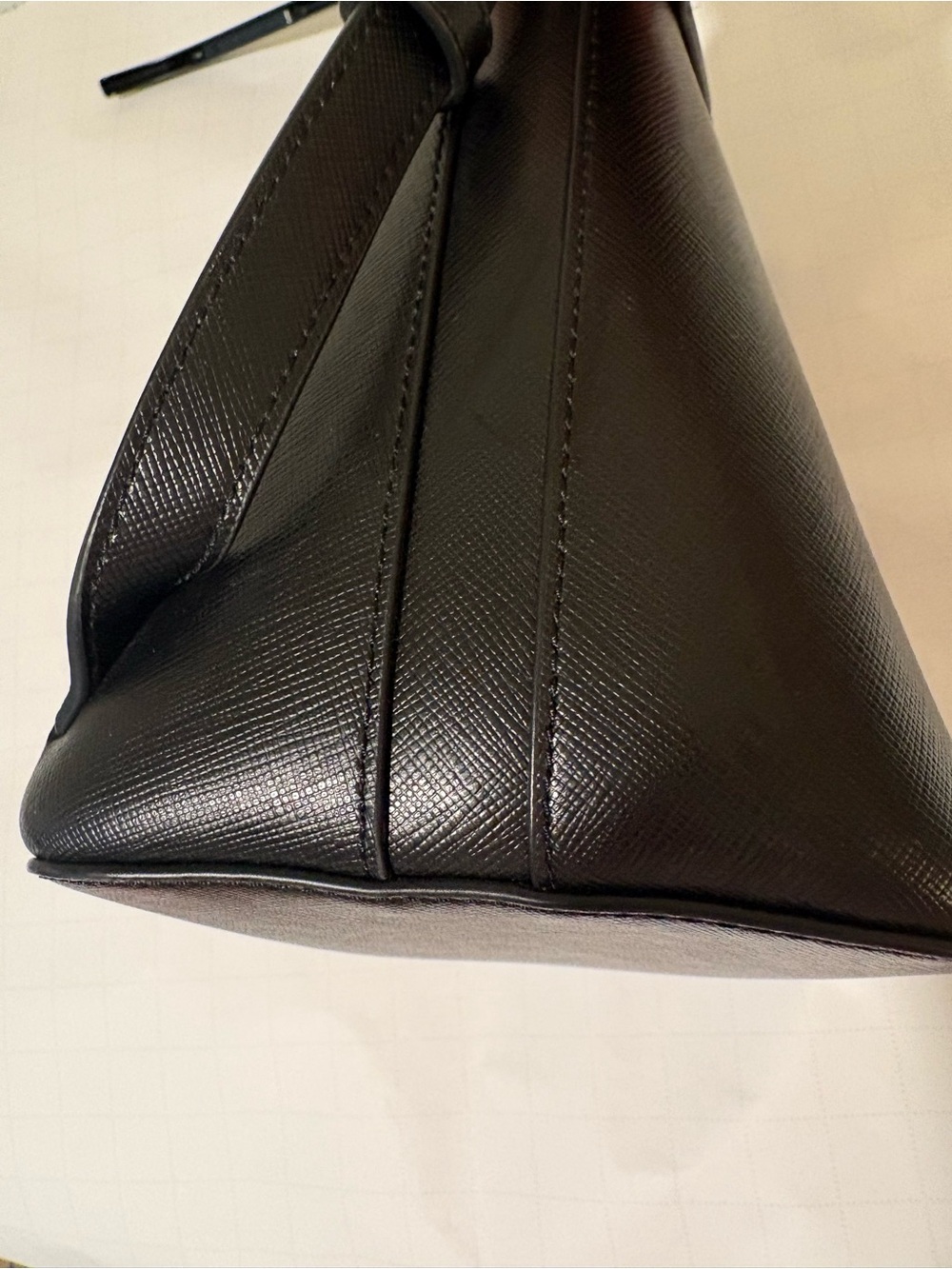 kate spade Black Safiano Leather Backpack with Gold Logo - Picture 3 of 5